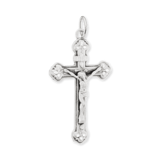 ITI NYC Trefoil Crucifix Pendant in Sterling Silver