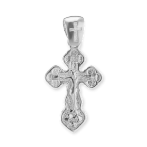 ITI NYC Trefoil Crucifix Pendant in Sterling Silver