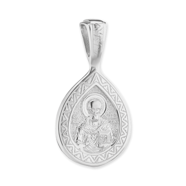 ITI NYC Mary and The 7 Swords Byzantine Double-Sided Pendant in Sterling Silver