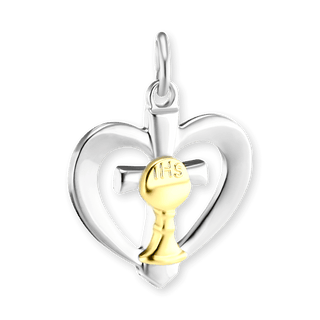 ITI NYC First Communion Christian Pendant in Sterling Silver