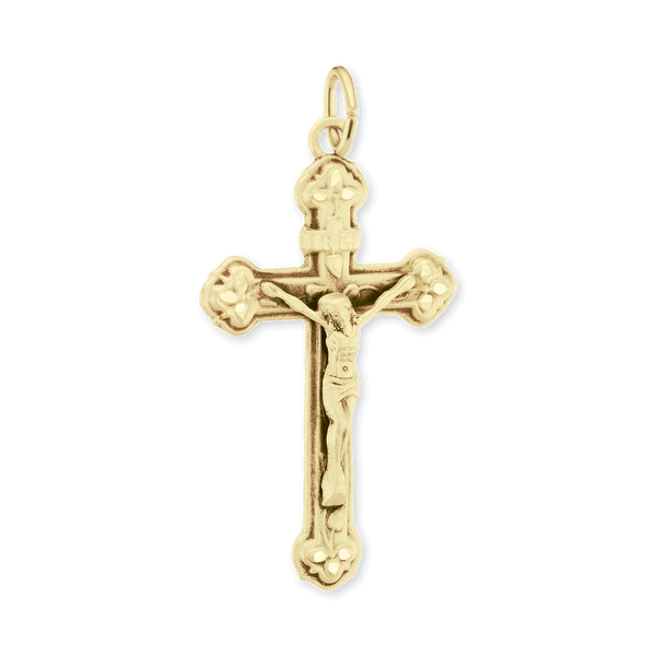 ITI NYC Trefoil Crucifix Pendant in Sterling Silver