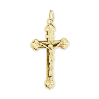ITI NYC Trefoil Crucifix Pendant in Sterling Silver