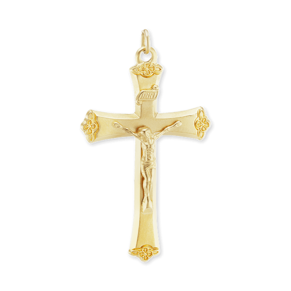 ITI NYC Trefoil Crucifix Pendant in Sterling Silver