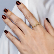 Load image into Gallery viewer, Initial Ring in 14K Gold
