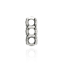 Load image into Gallery viewer, Strip Settings for 3 Round Stones (13.50 x 4.80 mm - 14.60 x 6.00 mm)
