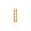 Strip Settings for 5 Round Stones (21.70 x 5.00 mm - 24.40 x 6.20 mm)