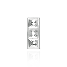 Load image into Gallery viewer, 3 Round Stone Curved Tops (3 x 2.80 mm - 3 x 4.50 mm)
