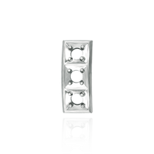 Load image into Gallery viewer, 3 Round Stone Curved Tops (3 x 2.80 mm - 3 x 4.50 mm)
