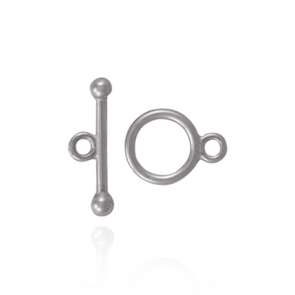 ITI NYC Toggle Pearl Clasps with Ball Ends in Sterling Silver