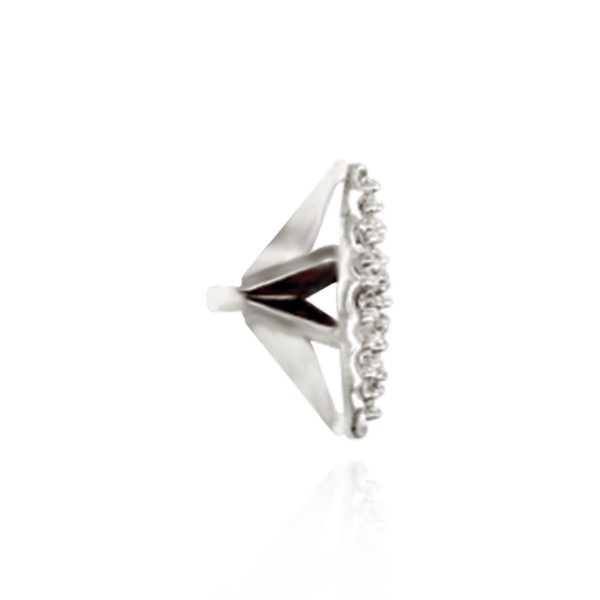 Nine Stone Cluster on Marquise Shape Tiffany Settings with Peg (9 x 1.30 mm)