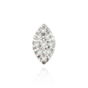 Nine Stone Cluster on Marquise Shape Tiffany Settings with Peg (9 x 1.30 mm)