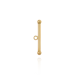 ITI NYC Toggle Bars in 14K Yellow Gold (24 x 2 mm)