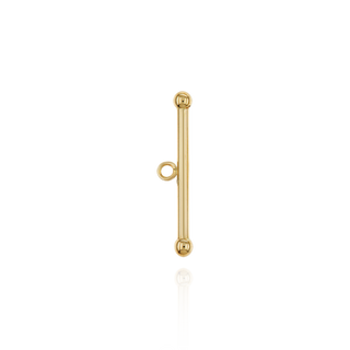 ITI NYC Toggle Bars in 14K Yellow Gold (28 x 2 mm)