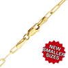 Tribeca Trace Paperclip Anklet in 14K Yellow Gold