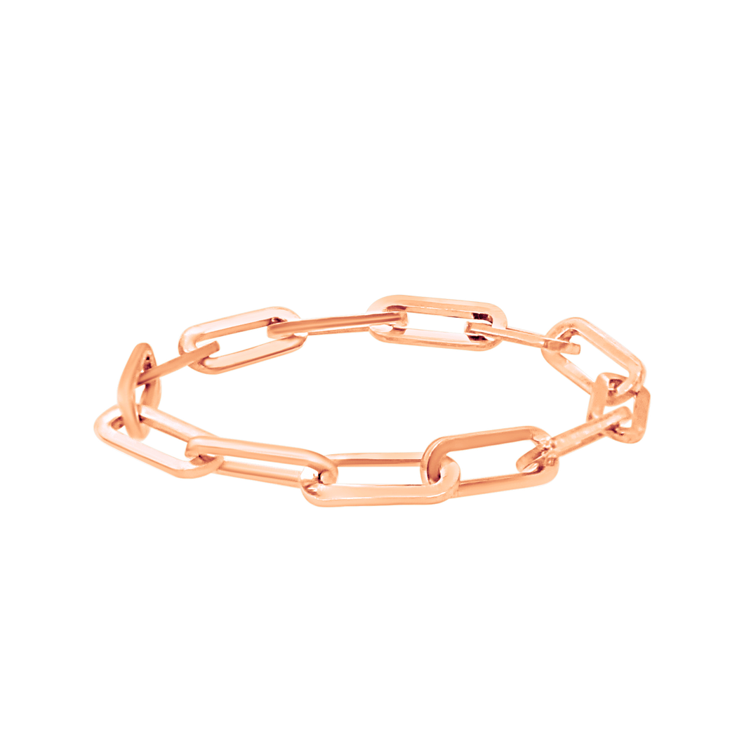 Tribeca Trace Chain Ring in Rose Gold Filled