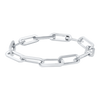Tribeca Trace Paperclip Chain Ring in 14K White Gold