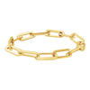Tribeca Trace Paperclip Chain Ring in 14K Yellow Gold