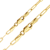 Tribeca Trace Paperclip Anklet in 18K Yellow Gold