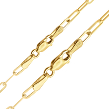Load image into Gallery viewer, Tribeca Trace Paperclip Necklace in 18K Yellow Gold
