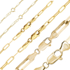 Tribeca Trace Paperclip Necklace in 14K Yellow Gold