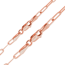 Load image into Gallery viewer, Tribeca Trace Paperclip Necklace in 14K Rose Gold
