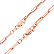 Load image into Gallery viewer, Tribeca Trace Paperclip Anklet in 14K Rose Gold
