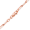 Tribeca Trace Paperclip Necklace in 14K Rose Gold