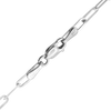 Tribeca Trace Paperclip Necklace in 14K White Gold