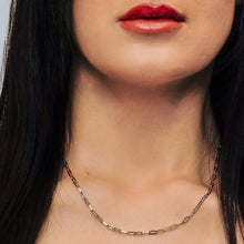 Load image into Gallery viewer, Tribeca Trace Paperclip Chain Necklace in Sterling Silver
