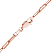 Load image into Gallery viewer, Tribeca Trace Paperclip Anklet in 14K Rose Gold
