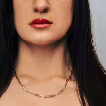 Load image into Gallery viewer, Tribeca Trace Paperclip Chain Necklace in Sterling Silver
