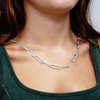 Tribeca Trace Paperclip Chain Necklace in Sterling Silver