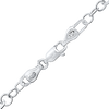 Alternating Tribeca Trace Paperclip Chain Necklace in Sterling Silver