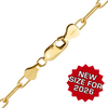 Finished Light Paperclip Anklet in 14K Gold-Filled