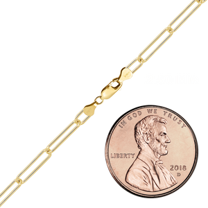 Finished Light Paperclip Bracelet in 14K Gold-Filled