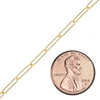 Bulk / Spooled Light Paperclip Chain in 14K Gold-Filled (2.30 mm - 4.00 mm)