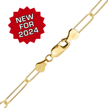 Load image into Gallery viewer, Finished Light Paperclip Necklace in 14K Gold-Filled
