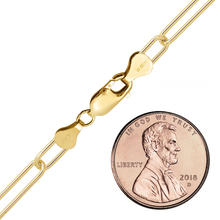 Load image into Gallery viewer, Finished Light Paperclip Anklet in 14K Gold-Filled
