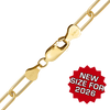 Finished Light Paperclip Anklet in 14K Gold-Filled