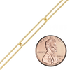 Bulk / Spooled Light Paperclip Chain in 14K Gold-Filled (2.30 mm - 4.00 mm)