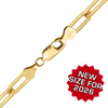 Finished Paperclip Cable Anklet in 14K Gold-Filled