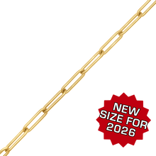 Load image into Gallery viewer, Bulk / Spooled Paperclip Cable Chain in 14K Gold-Filled (1.60 mm- 4.00 mm)
