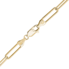 Round Tribeca Trace Paperclip Bracelet in 14K Yellow Gold