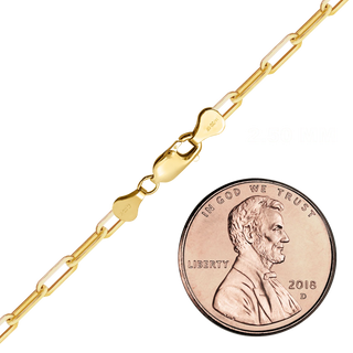 Finished Paperclip Cable Bracelet in 14K Gold-Filled