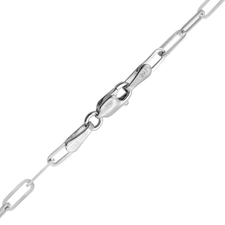Tribeca Trace Chain Anklet in Sterling Silver
