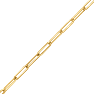 Bulk / Spooled Paperclip Cable Chain in 14K Gold-Filled (2.50 mm- 4.00 mm)