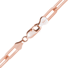 Finished Paperclip Cable Anklet in 14K Rose Gold-Filled