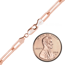 Load image into Gallery viewer, Finished Paperclip Cable Necklace in 14K Rose Gold-Filled
