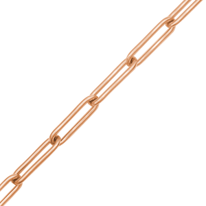 Bulk / Spooled Paperclip Cable Chain in 14K Rose Gold-Filled (4.00 mm)