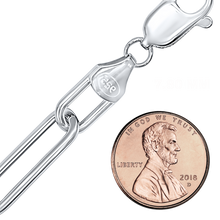 Load image into Gallery viewer, Tribeca Trace Paperclip Round Chain Necklace in Sterling Silver
